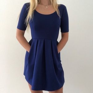 Blue Skater Dress